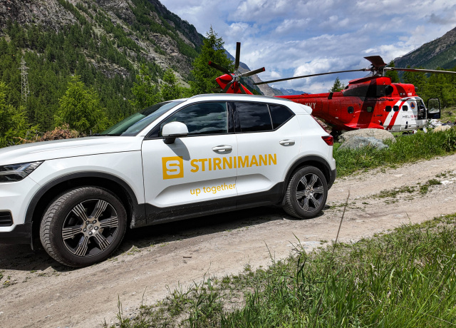 Helikopter-Kranmontage MDT 189 in Zermatt