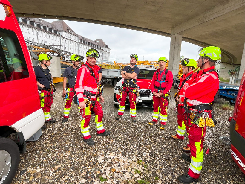 Spezialisierte Rettungsausbildung f&uuml;r die Industriefeuerwehr Regio Basel AG in Olten
