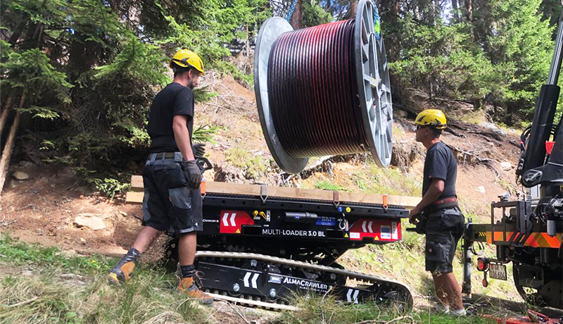 Einsatz des Multi-Loaders in Davos